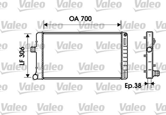 Valeo 734224 - Radiatore, Raffreddamento motore autozon.pro