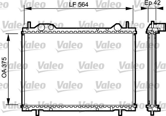 Valeo 734220 - Radiatore, Raffreddamento motore autozon.pro