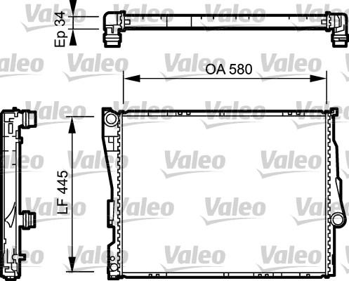 Valeo 734276 - Radiatore, Raffreddamento motore autozon.pro