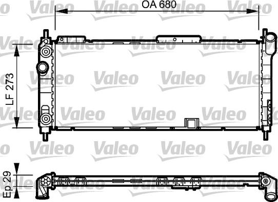 Valeo 734271 - Radiatore, Raffreddamento motore autozon.pro