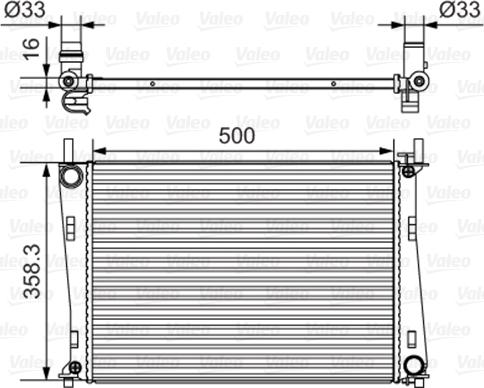 Valeo 734273 - Radiatore, Raffreddamento motore autozon.pro