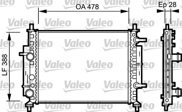 Valeo 734768 - Radiatore, Raffreddamento motore autozon.pro