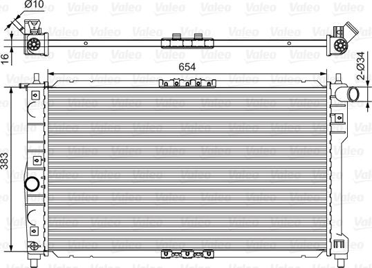 Valeo 734767 - Radiatore, Raffreddamento motore autozon.pro