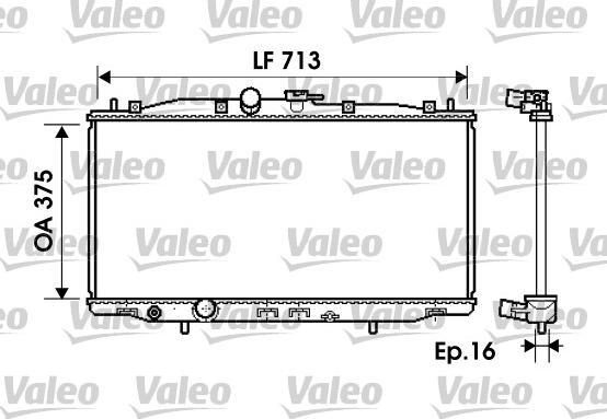 Valeo 734703 - Radiatore, Raffreddamento motore autozon.pro