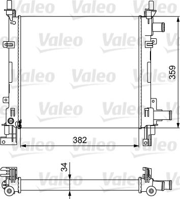 Valeo 734772 - Radiatore, Raffreddamento motore autozon.pro