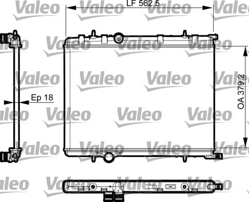 Valeo 735496 - Radiatore, Raffreddamento motore autozon.pro