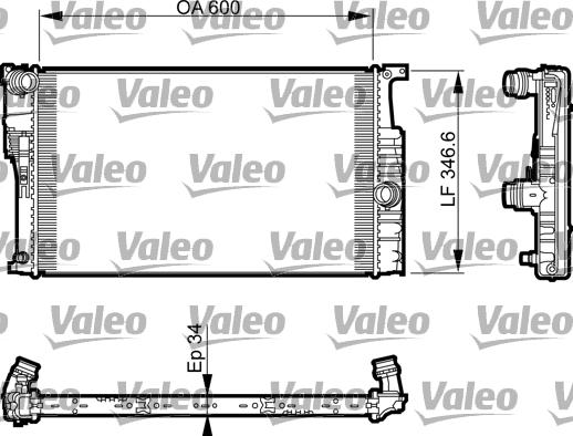 Valeo 735464 - Radiatore, Raffreddamento motore autozon.pro