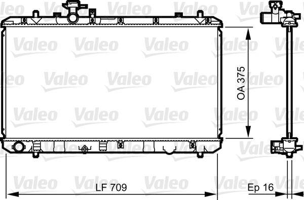 Valeo 735407 - Radiatore, Raffreddamento motore autozon.pro