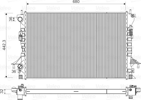 Valeo 735489 - Radiatore, Raffreddamento motore autozon.pro