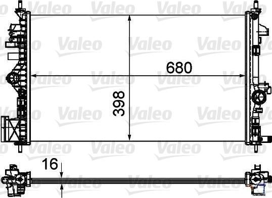 Valeo 735485 - Radiatore, Raffreddamento motore autozon.pro