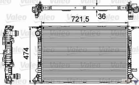 Valeo 735474 - Radiatore, Raffreddamento motore autozon.pro