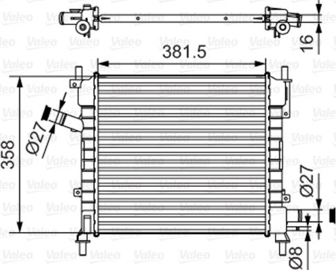 Valeo 735478 - Radiatore, Raffreddamento motore autozon.pro