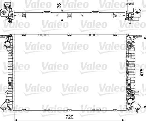 Valeo 735473 - Radiatore, Raffreddamento motore autozon.pro