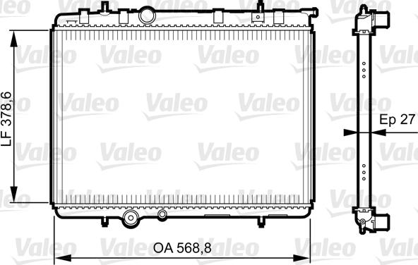 Valeo 735598 - Radiatore, Raffreddamento motore autozon.pro