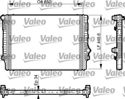 Valeo 735548 - Radiatore, Raffreddamento motore autozon.pro