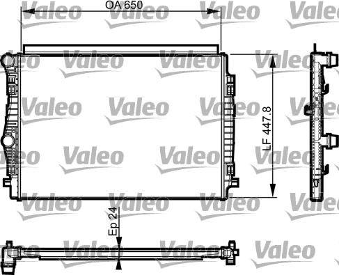 Valeo 735559 - Radiatore, Raffreddamento motore autozon.pro