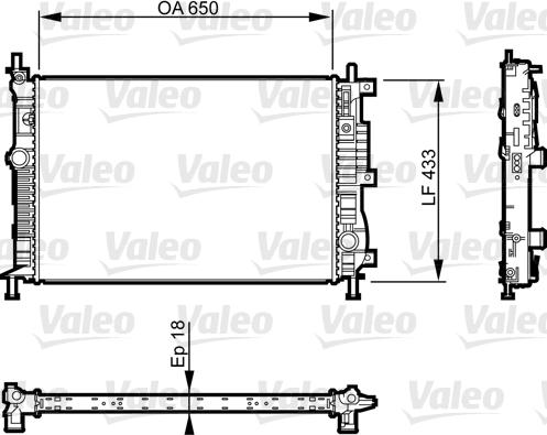 Valeo 735555 - Radiatore, Raffreddamento motore autozon.pro