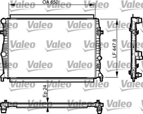 Valeo 735556 - Radiatore, Raffreddamento motore autozon.pro