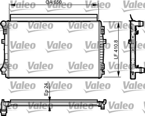 Valeo 735558 - Radiatore, Raffreddamento motore autozon.pro