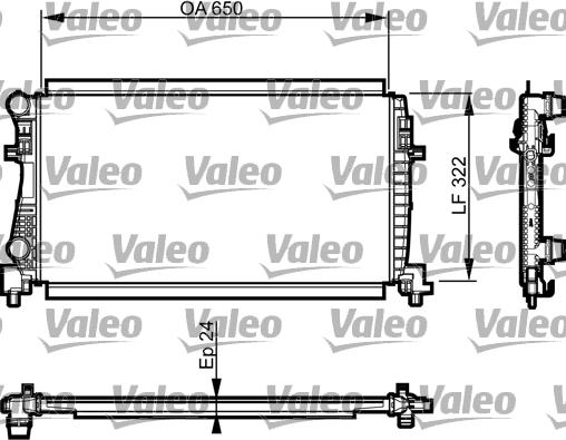 Valeo 735557 - Radiatore, Raffreddamento motore autozon.pro