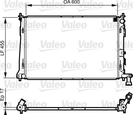 Valeo 735564 - Radiatore, Raffreddamento motore autozon.pro