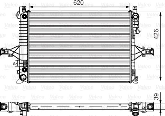 Valeo 735539 - Radiatore, Raffreddamento motore autozon.pro