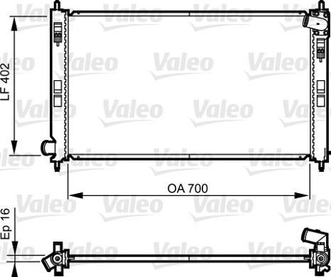 Valeo 735575 - Radiatore, Raffreddamento motore autozon.pro