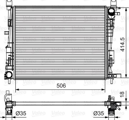 Valeo 735634 - Radiatore, Raffreddamento motore autozon.pro