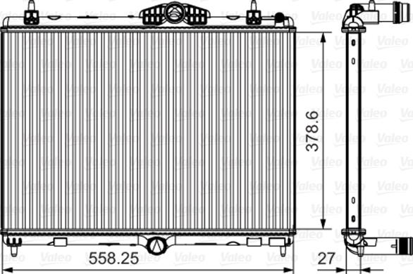 Valeo 735631 - Radiatore, Raffreddamento motore autozon.pro