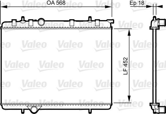 Valeo 735090 - Radiatore, Raffreddamento motore autozon.pro