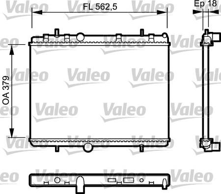 Valeo 735091 - Radiatore, Raffreddamento motore autozon.pro