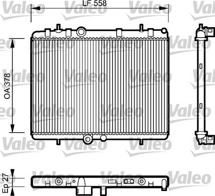 Valeo 735092 - Radiatore, Raffreddamento motore autozon.pro