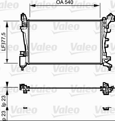 Valeo 735097 - Radiatore, Raffreddamento motore autozon.pro