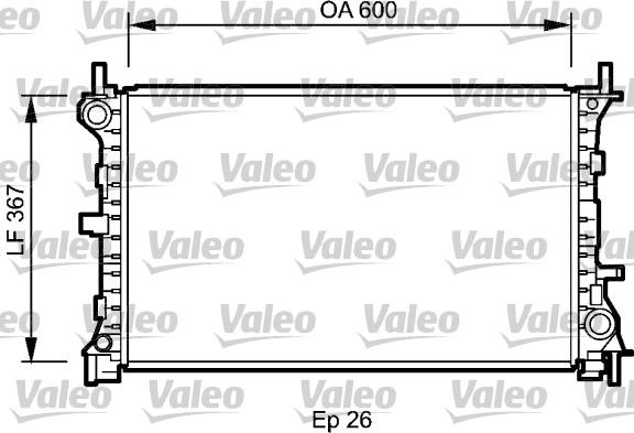 Valeo 735046 - Radiatore, Raffreddamento motore autozon.pro