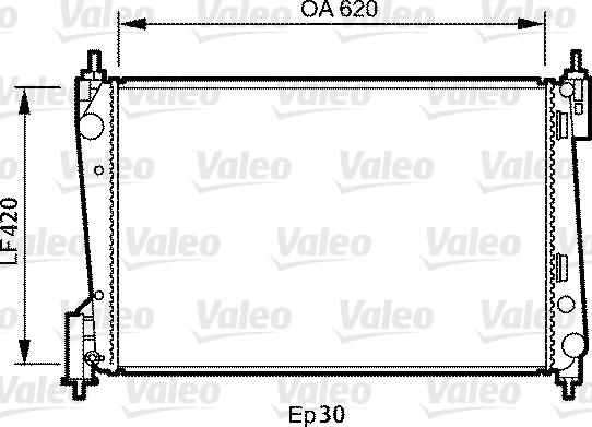 Valeo 735040 - Radiatore, Raffreddamento motore autozon.pro