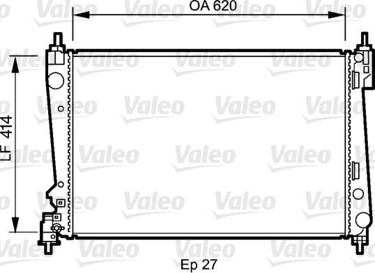 Valeo 735041 - Radiatore, Raffreddamento motore autozon.pro