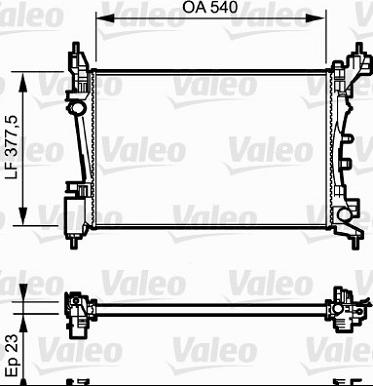 Valeo 735042 - Radiatore, Raffreddamento motore autozon.pro