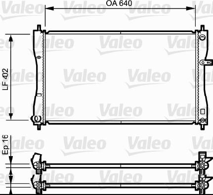 Valeo 735056 - Radiatore, Raffreddamento motore autozon.pro