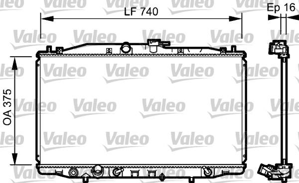 Valeo 735050 - Radiatore, Raffreddamento motore autozon.pro