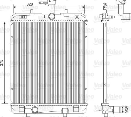 Valeo 735069 - Radiatore, Raffreddamento motore autozon.pro