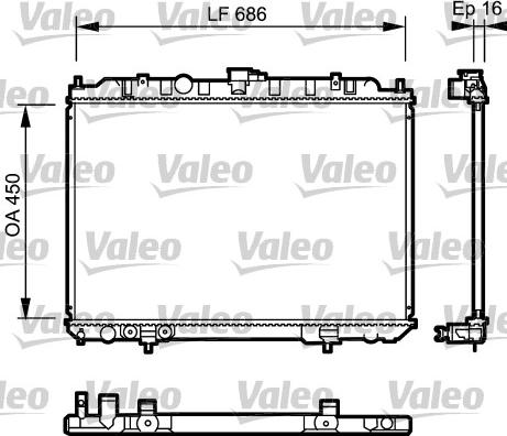 Valeo 735064 - Radiatore, Raffreddamento motore autozon.pro