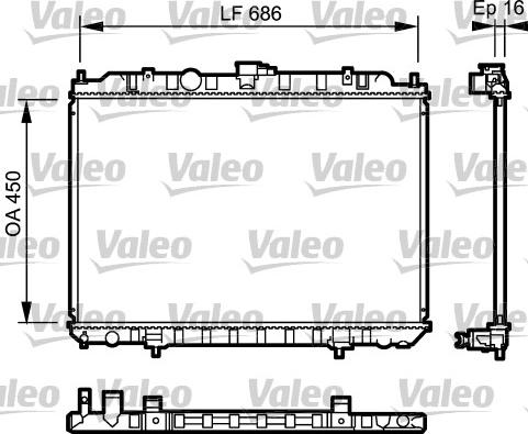 Valeo 735063 - Radiatore, Raffreddamento motore autozon.pro