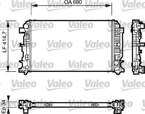 Valeo 735089 - Radiatore, Raffreddamento motore autozon.pro