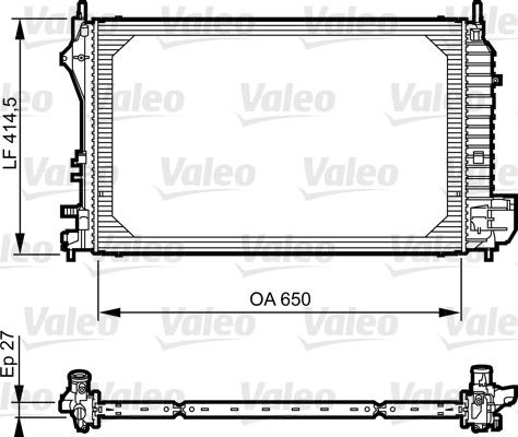 Valeo 735083 - Radiatore, Raffreddamento motore autozon.pro