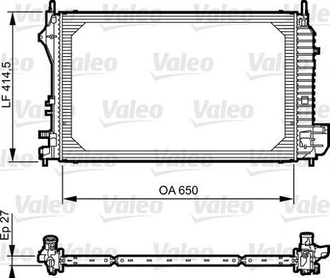 Valeo 735083 - Radiatore, Raffreddamento motore autozon.pro