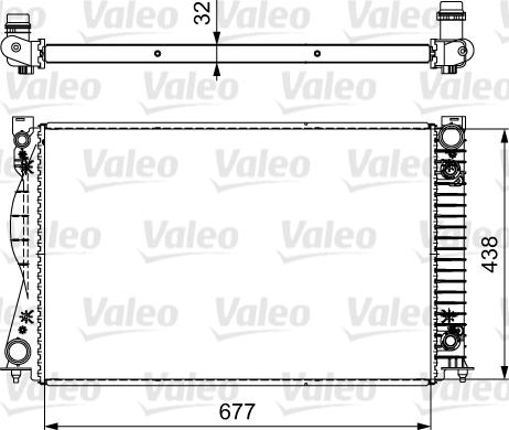 Valeo 735032 - Radiatore, Raffreddamento motore autozon.pro