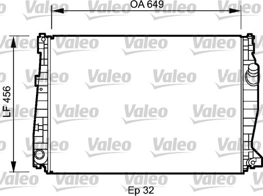 Valeo 735021 - Radiatore, Raffreddamento motore autozon.pro