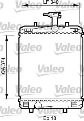 Valeo 735072 - Radiatore, Raffreddamento motore autozon.pro