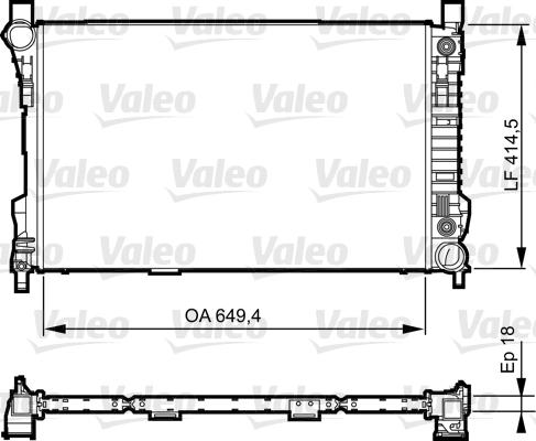 Valeo 735144 - Radiatore, Raffreddamento motore autozon.pro