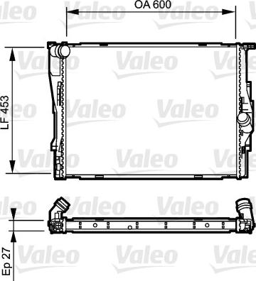 Valeo 735166 - Radiatore, Raffreddamento motore autozon.pro